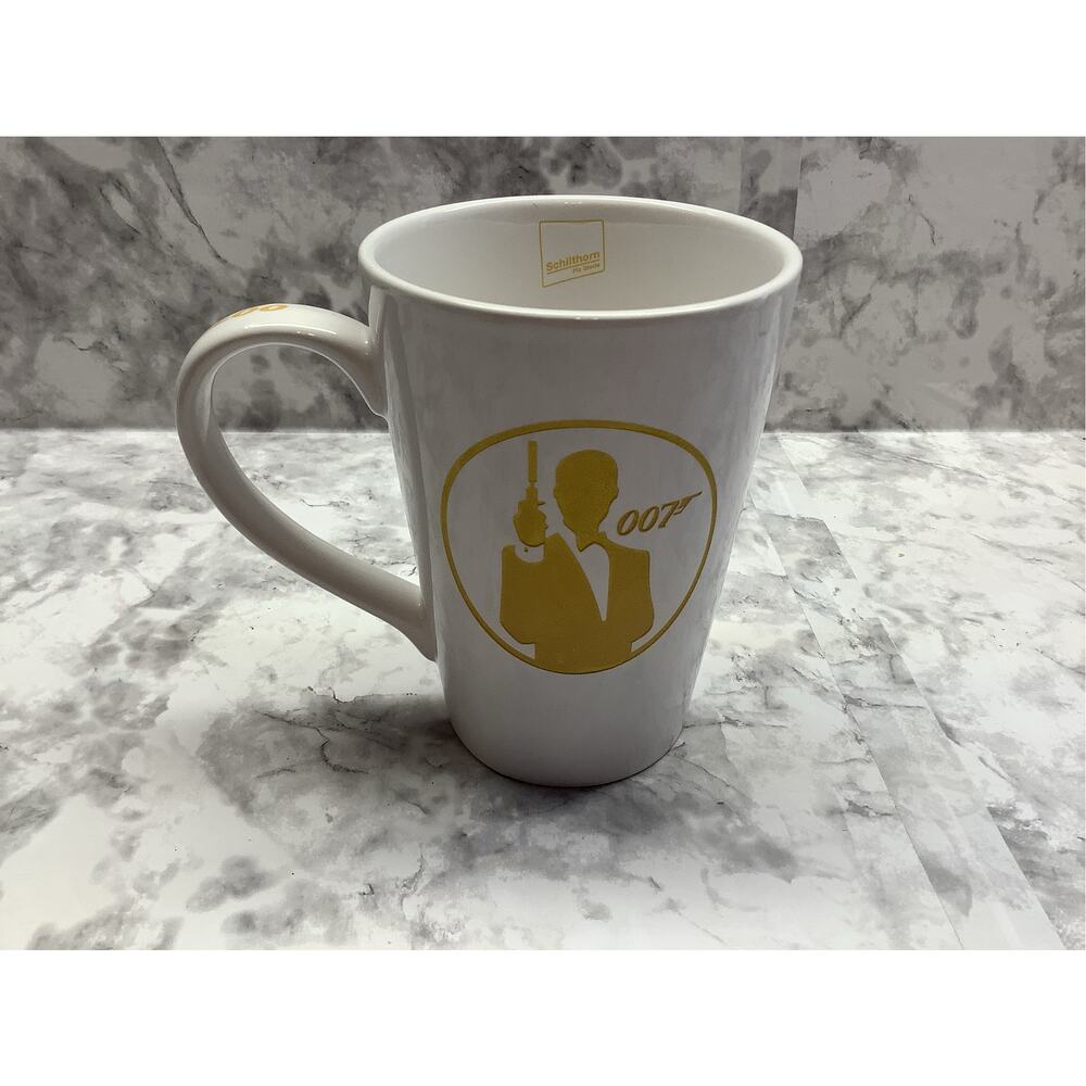 James Bond 007 Film Location Coffee Mug - Schilthorn Film Studio  007 Gold Logo